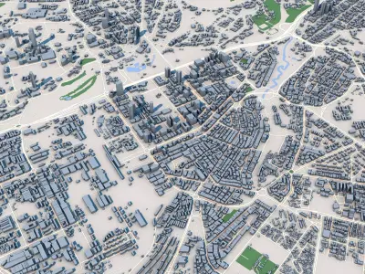 Nairobi City Kenya 3D model