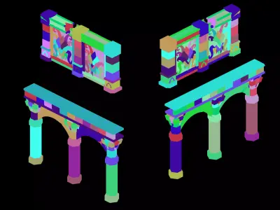 Funeral Place - Wall 32 3D model