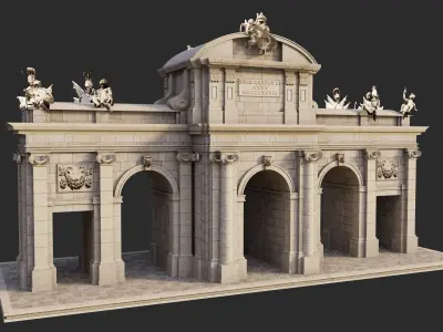 Puerta de Alcala Madrid Spain 3D model