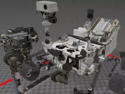 NASA Curiosity Mars Rover  High Quality 3D Model 3D model