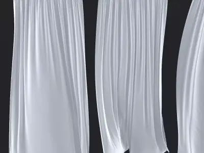 Tulle in the wind No  2 3D model