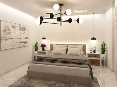  modern bedroom design 3D model