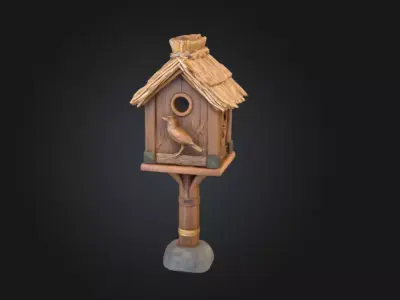 Woodland Haven Low-poly 3D model