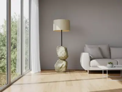 RockHaven Floor Lamp Low-poly 3D model