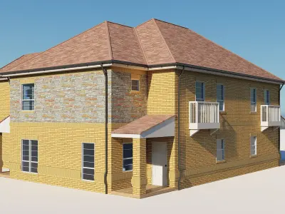 Brick House 4 3D model
