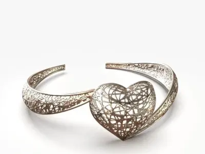 Light cuff bracelet 3D print model