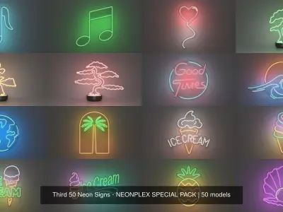 Third 50 Neon Signs - NEONPLEX SPECIAL PACK