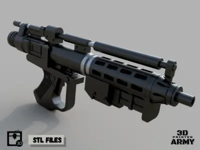 E-5 Blaster Rifle - 3D print Files - Star Wars 3D print model