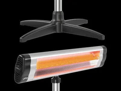 Outdoor heaters 3D model