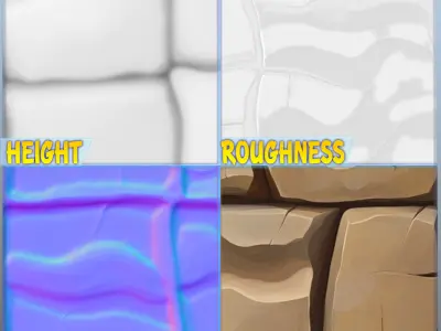Stylized Tile Seamless Texture Texture order