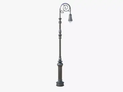 Street Lamp Low-poly 3D model