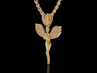 Butterfly pendant Free 3D print model