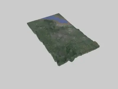 Bristol City Low-poly 3D model