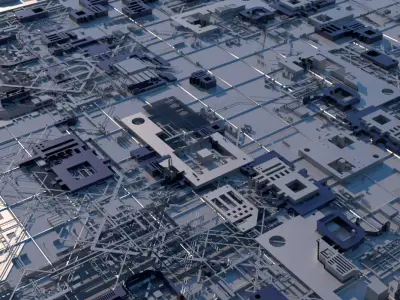 Sci-Fi Structure 01 3D model