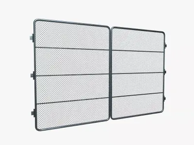 Industrial Gate Low-poly 3D model