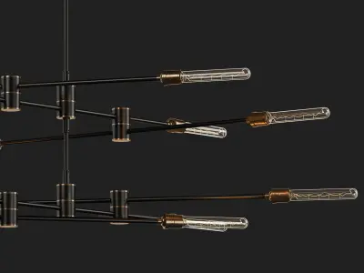 Restoration Hardware KINETIC 2-TIER CHANDELIER 3D model