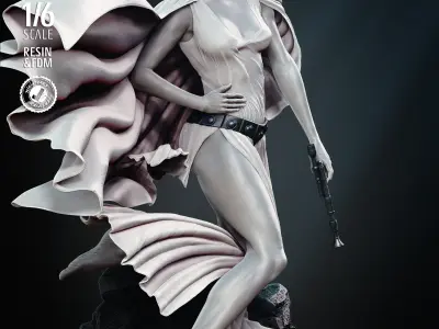 STAR WARS Leia New Hope Sculpture 3D print model