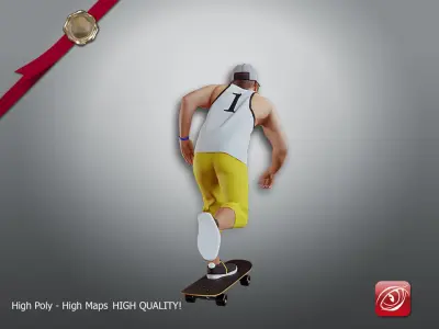 Skater Male A CC 21 30 004 3D model