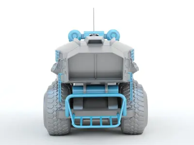 Sci-fi  Vehicle 3D print model