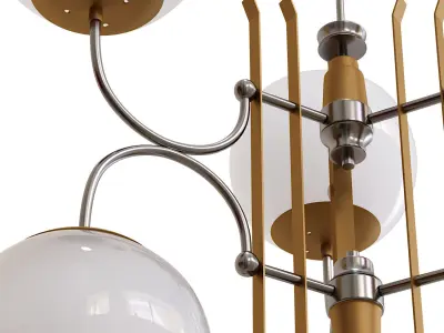 STILNOVO 6-LIGHT CHANDELIER 3D model