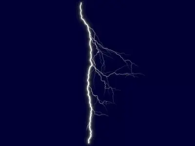 Realistic 3D Lightning CG-09 Low-poly 3D model