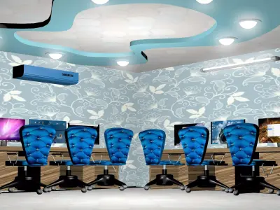 Computer lab 3d model 3D model