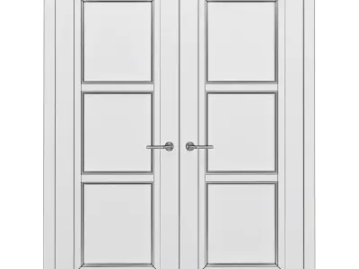 Interior Doors 3d model  Low-poly 3D model