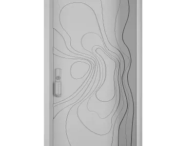 Entrance door set254 3D model