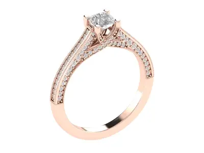 Women Ring  Render 3dm STL OBJ FBX TXT Details 3D print model 10