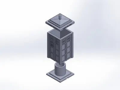 TARDIS Lamp or Circa 1960s London Police Call Box Free 3D print model