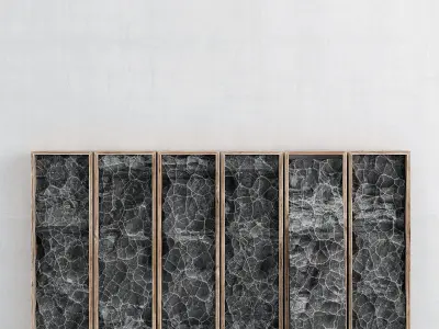 Slab stone rock frame 3D model