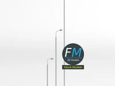 Street lamps 2 3D model