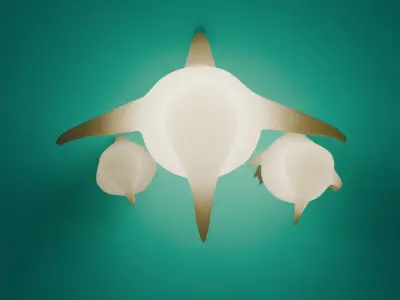 Penguin Family Indirect Lighting 3D model