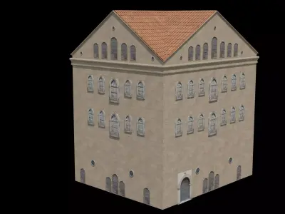 Tarsus american college Low-poly 3D model