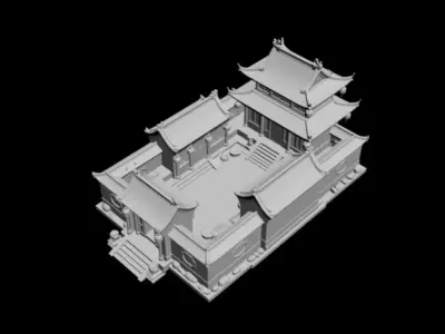 courtyard  3D model