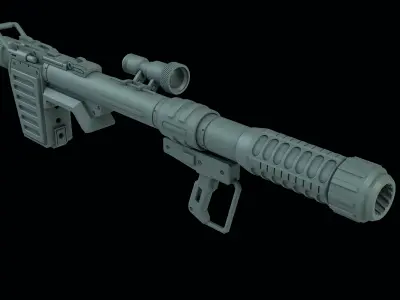 Heavy Weapon Set for Perfect Grade Unleashed Gundam RX-78-2 3D print model