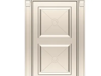 Classic Door 07 Low-poly 3D model