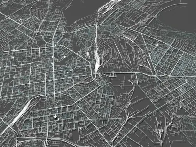 Cityscape Ekaterinburg Russia 3D model
