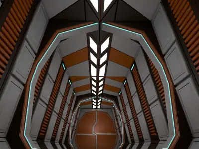 Sci Fi Corridor  3D model