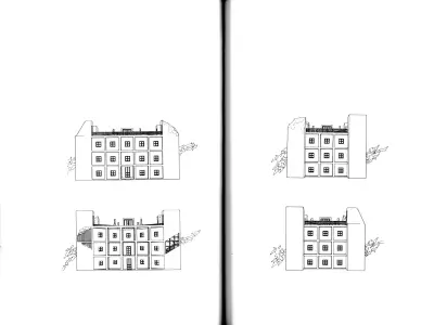 John Hejduks building made in 1985 Low-poly 3D model