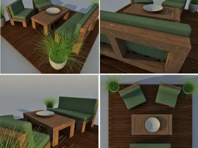 Patio Furniture 3D model
