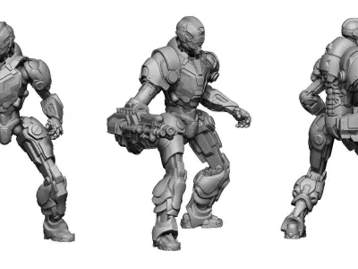 Heresylab Redeemers Titan Robot 4 3D print model