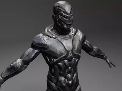 Space wanderer Low-poly 3D model