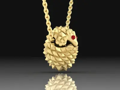 Pendant  Hedgehog 3D print model