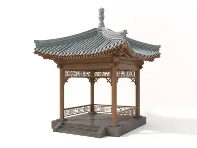 Wooden Gazebos 3 3D model
