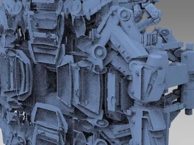 Advanced Ancient Civilization Ship architecture 20 3D model