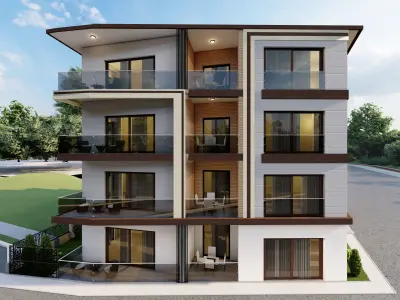 modern apartment  3d model code 11 3D model