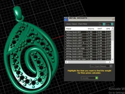 Stylish Diamond Pendant Fo Women 3d Printable Model 3D print model