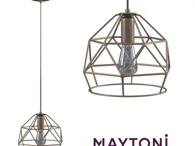 Pendant Soprano T432-PL-01-G Maytoni Loft Free 3D model