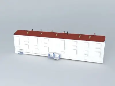 Residential building with a polyclinic Free 3D model